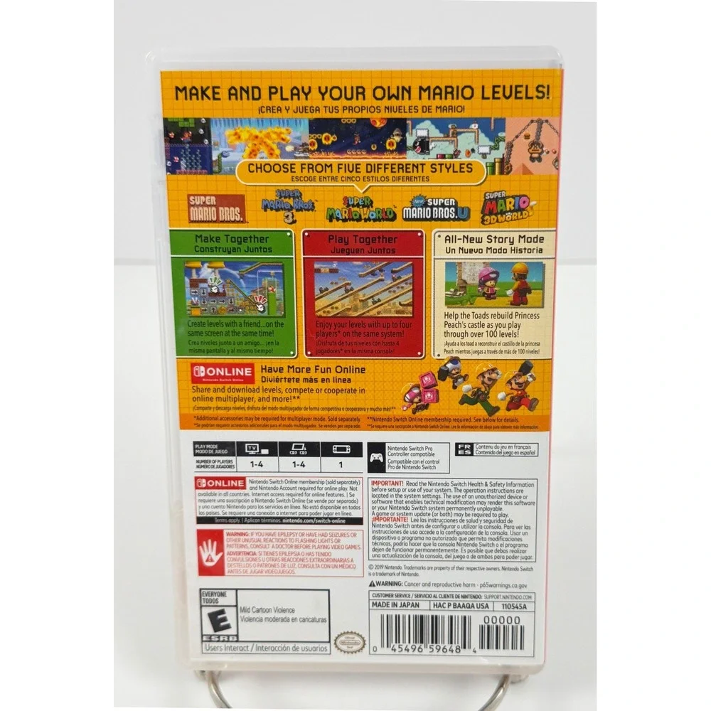 Super Mario Maker 2 Nintendo Switch Video Game Tested